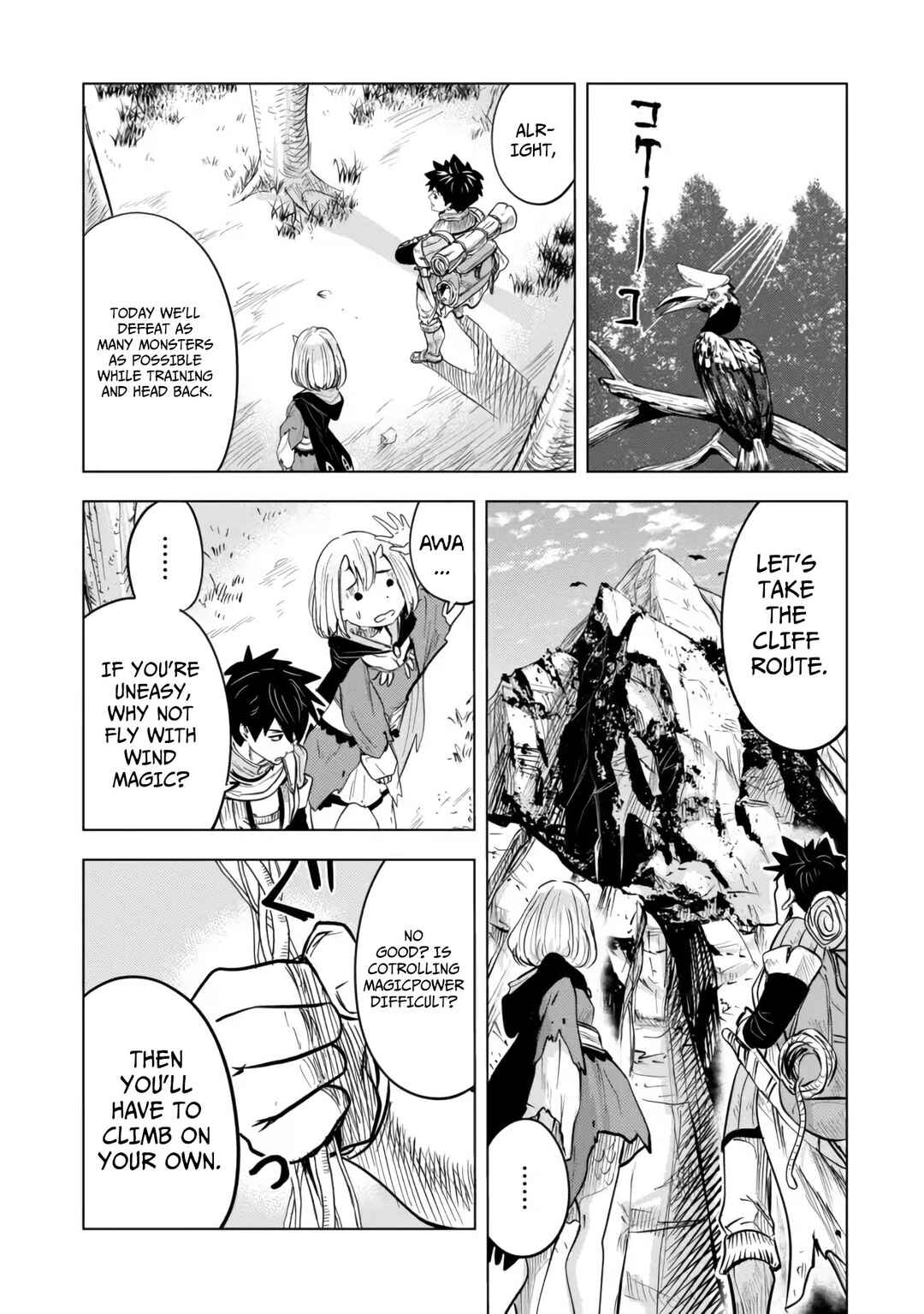 Page 2 Chapter 4.2 Makyou Seikatsu: Gakeppuchi Boukensha ga Hikikomoru ni wa Hirosugiru