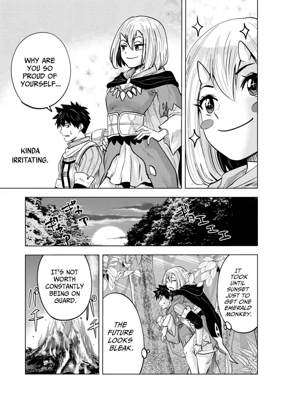 Page 8 Chapter 4.1 Makyou Seikatsu: Gakeppuchi Boukensha ga Hikikomoru ni wa Hirosugiru