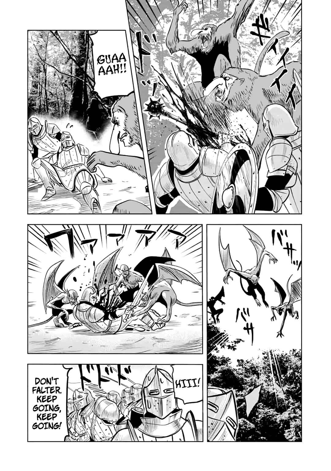Page 33 Chapter 14 Makyou Seikatsu: Gakeppuchi Boukensha ga Hikikomoru ni wa Hirosugiru
