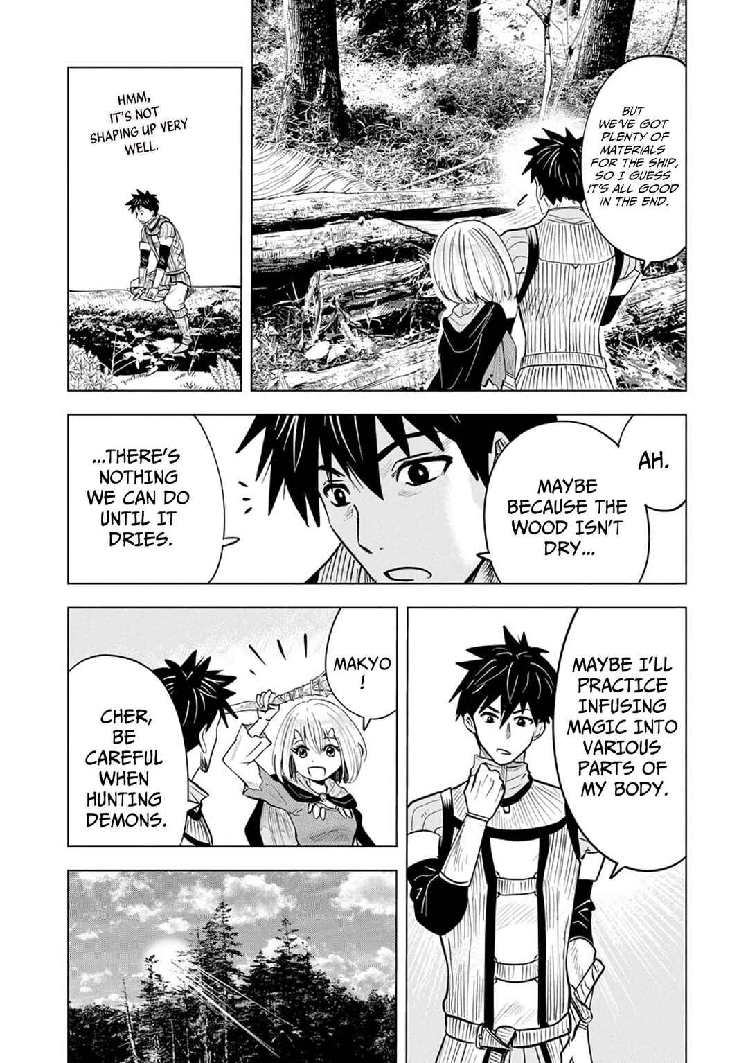 Page 12 Chapter 5.1 Makyou Seikatsu: Gakeppuchi Boukensha ga Hikikomoru ni wa Hirosugiru