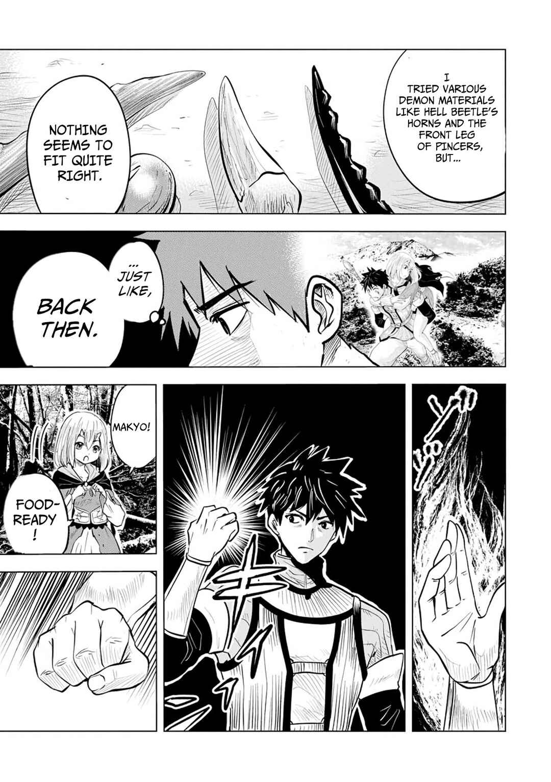 Page 4 Chapter 5.1 Makyou Seikatsu: Gakeppuchi Boukensha ga Hikikomoru ni wa Hirosugiru