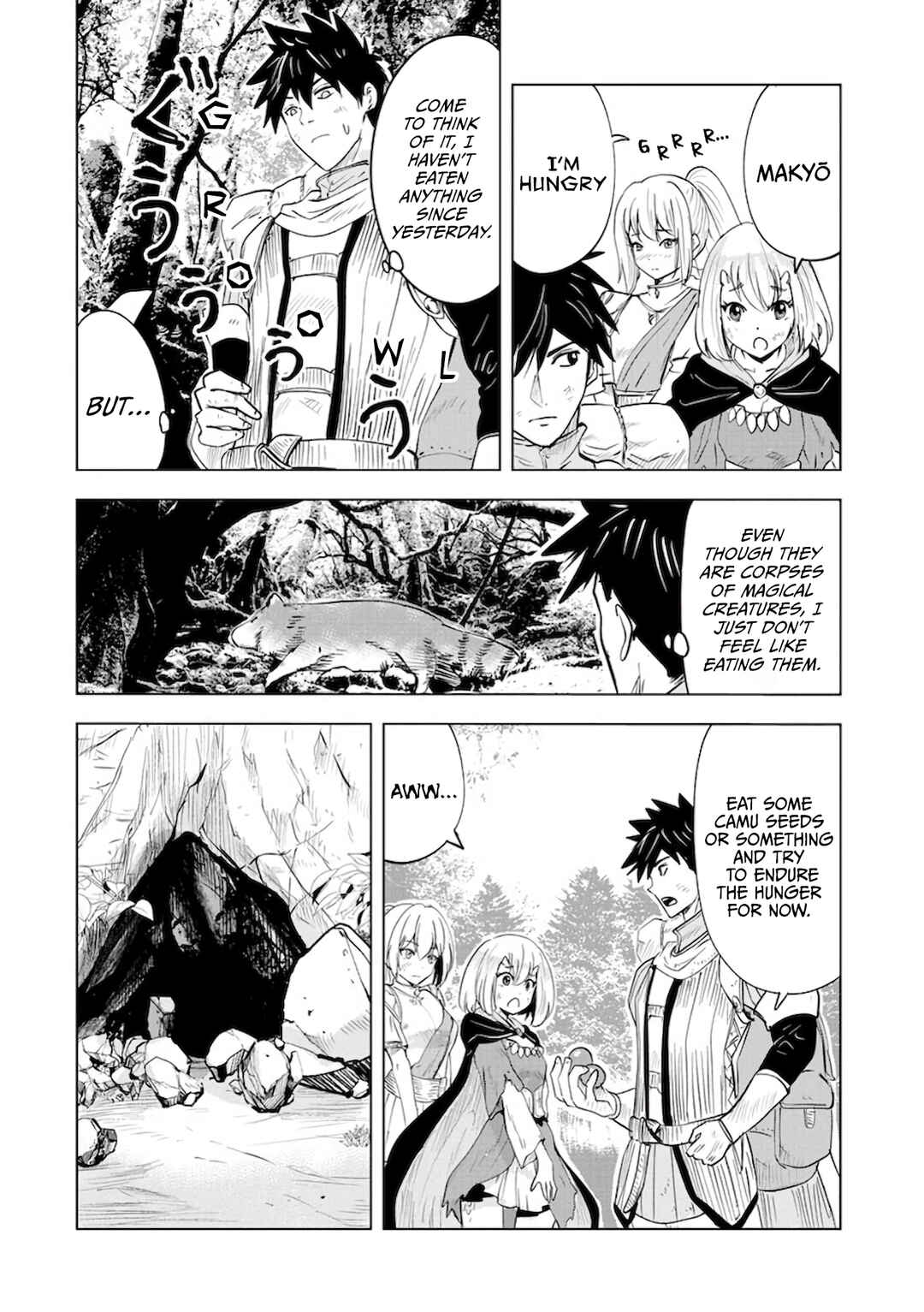 Page 6 Chapter 11 Makyou Seikatsu: Gakeppuchi Boukensha ga Hikikomoru ni wa Hirosugiru
