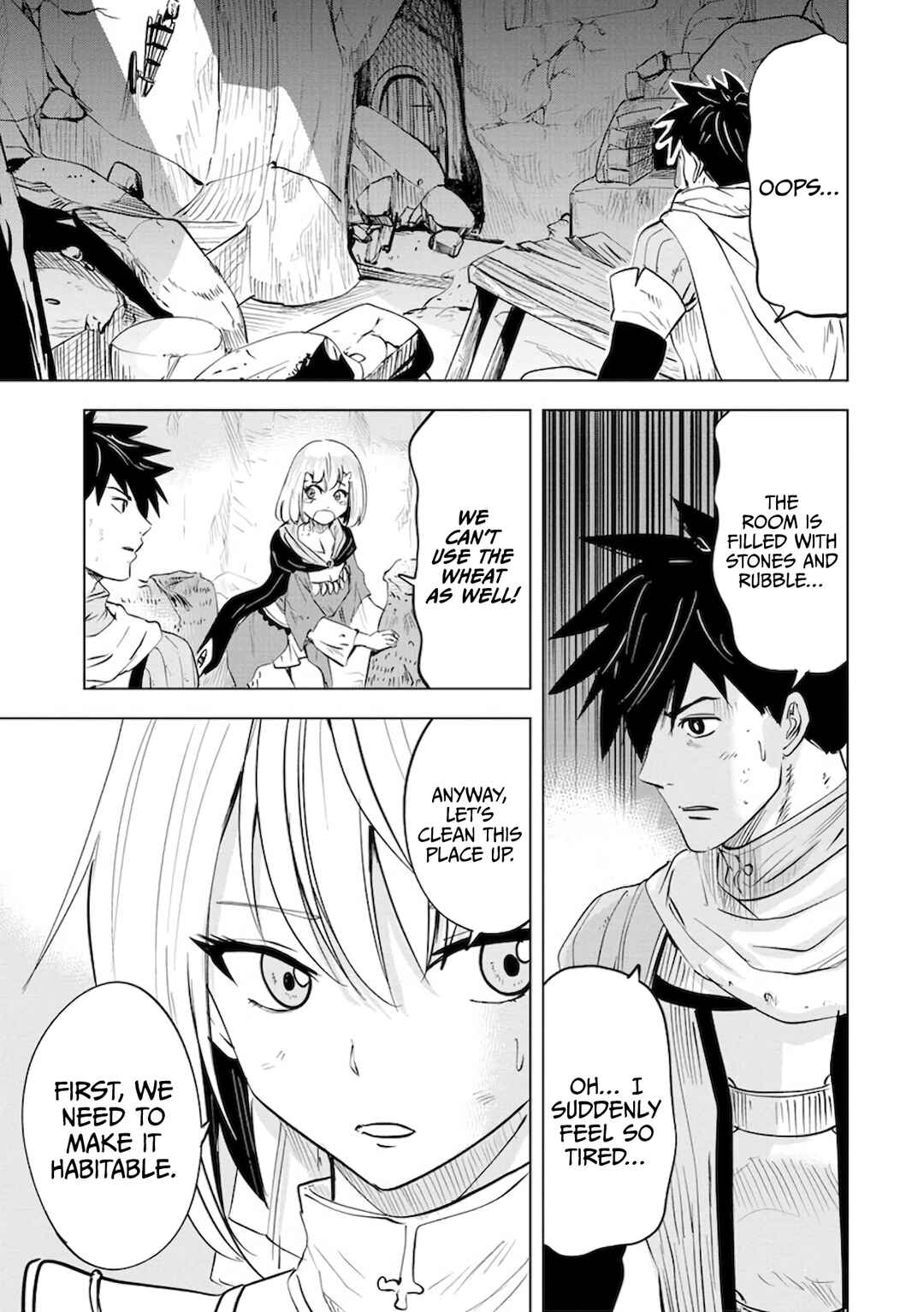 Page 7 Chapter 11 Makyou Seikatsu: Gakeppuchi Boukensha ga Hikikomoru ni wa Hirosugiru