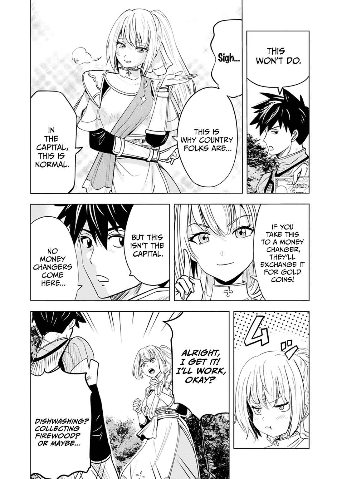 Page 9 Chapter 7 Makyou Seikatsu: Gakeppuchi Boukensha ga Hikikomoru ni wa Hirosugiru