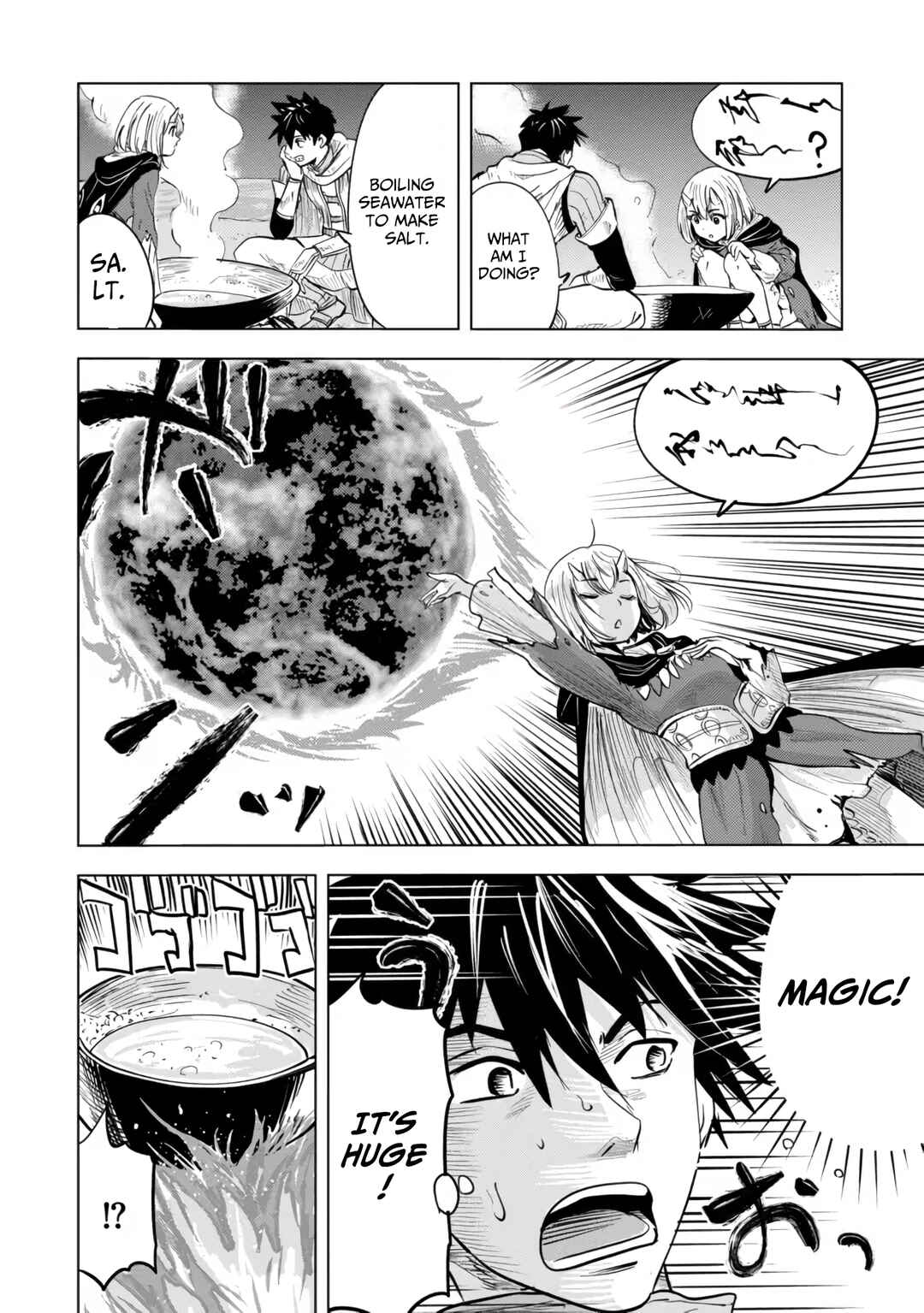 Page 10 Chapter 3.2 Makyou Seikatsu: Gakeppuchi Boukensha ga Hikikomoru ni wa Hirosugiru