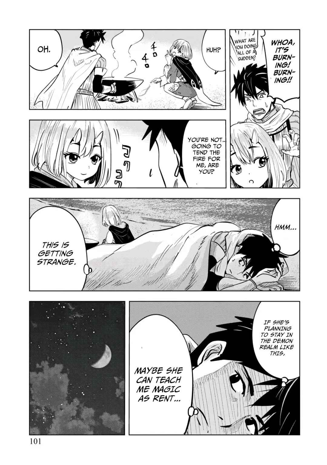 Page 11 Chapter 3.2 Makyou Seikatsu: Gakeppuchi Boukensha ga Hikikomoru ni wa Hirosugiru