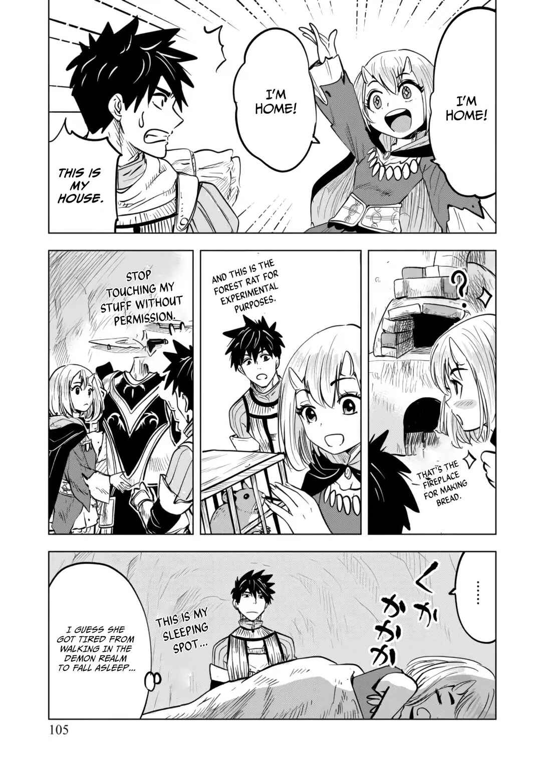 Page 15 Chapter 3.2 Makyou Seikatsu: Gakeppuchi Boukensha ga Hikikomoru ni wa Hirosugiru