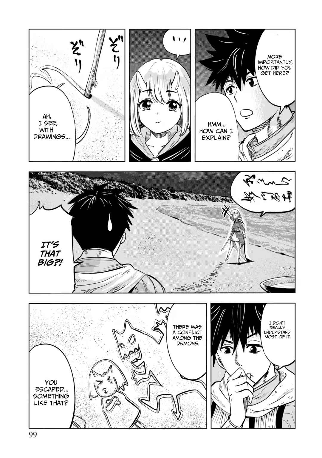Page 9 Chapter 3.2 Makyou Seikatsu: Gakeppuchi Boukensha ga Hikikomoru ni wa Hirosugiru