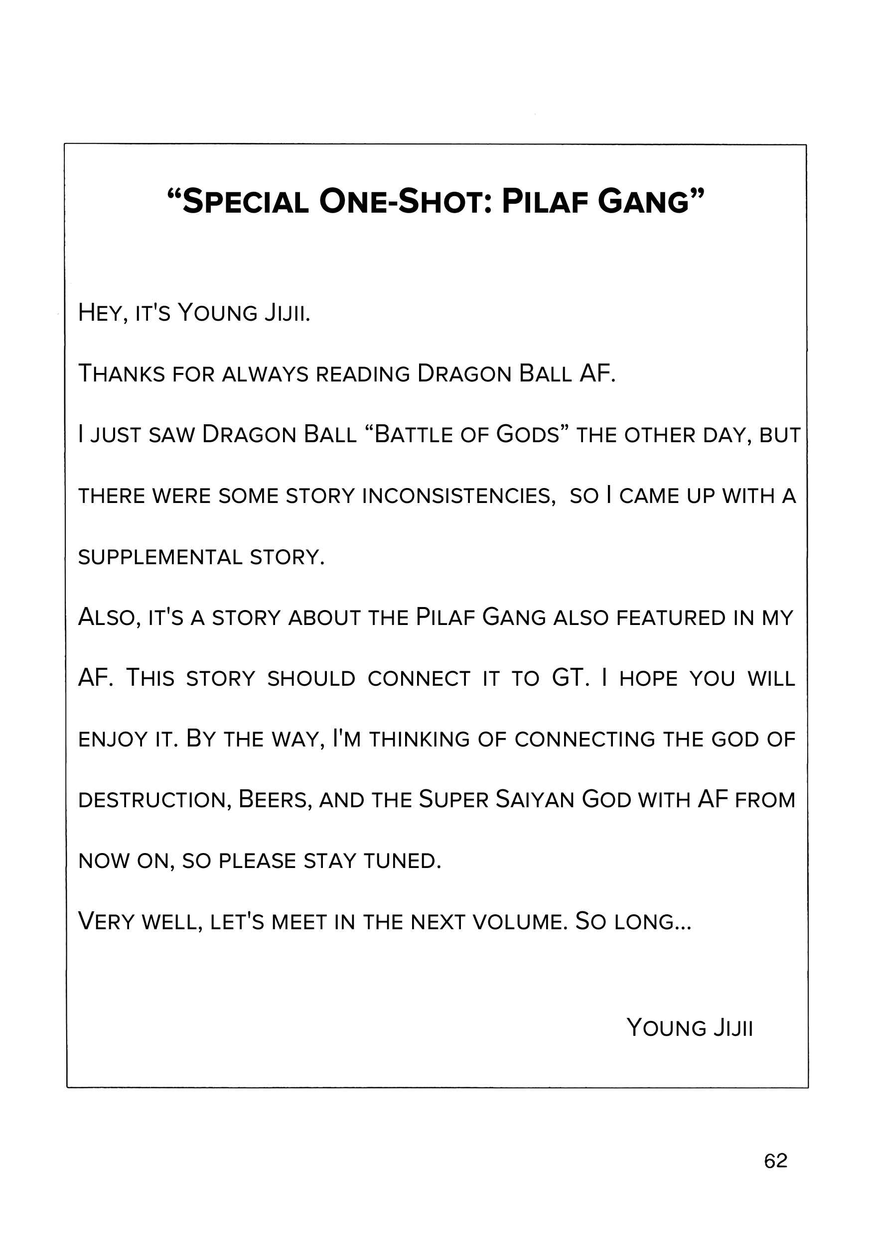 Page 63 Chapter 8 Dragon Ball AF (Young Jijii)