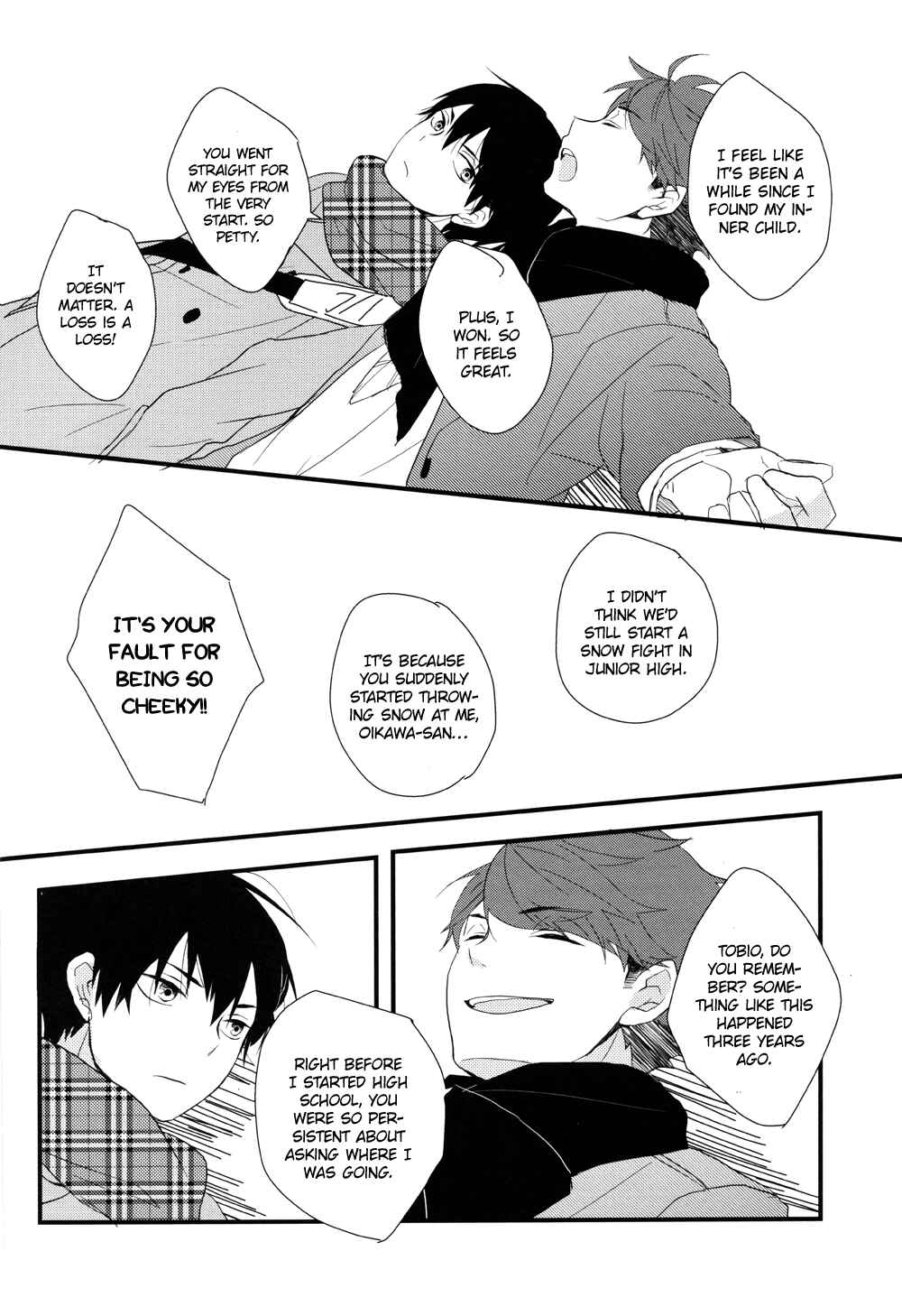 Page 9 Chapter Unknown_5fb5 Haikyuu!! - Fuyu Michi Sanpo (Doujinshi)