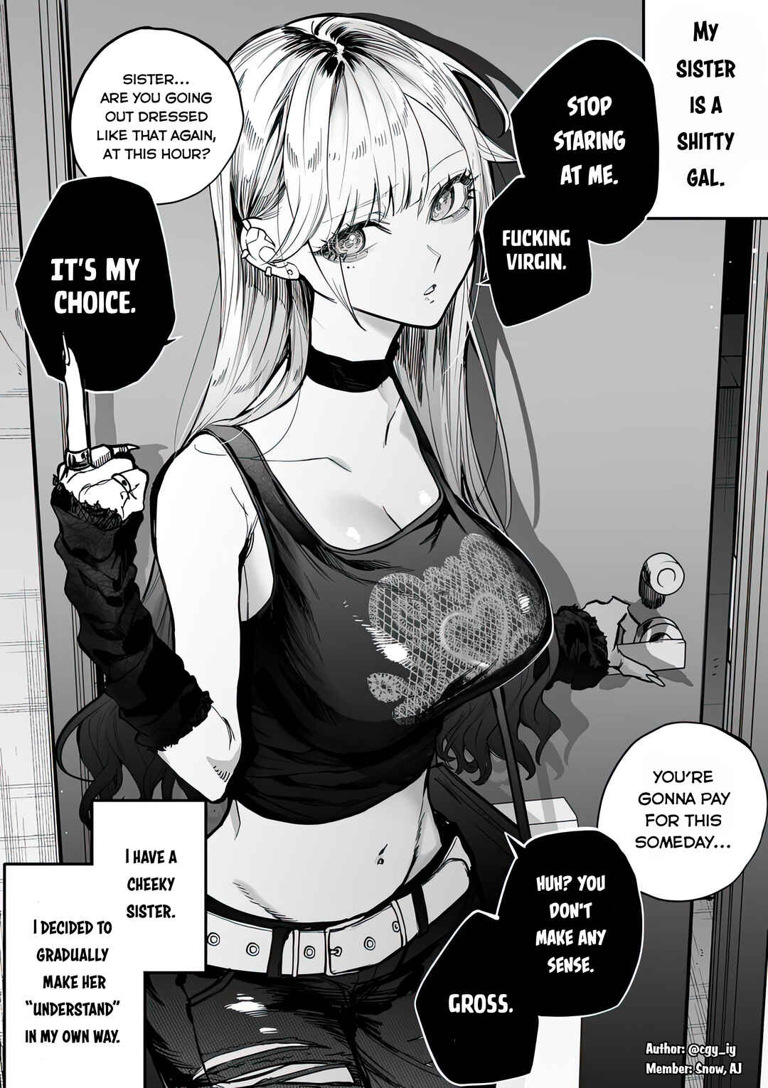 Page 1 Chapter 1 Namaiki na Gyaru Ane o Ore no Houhou de Wakaraseru Koto ni Shita Hi