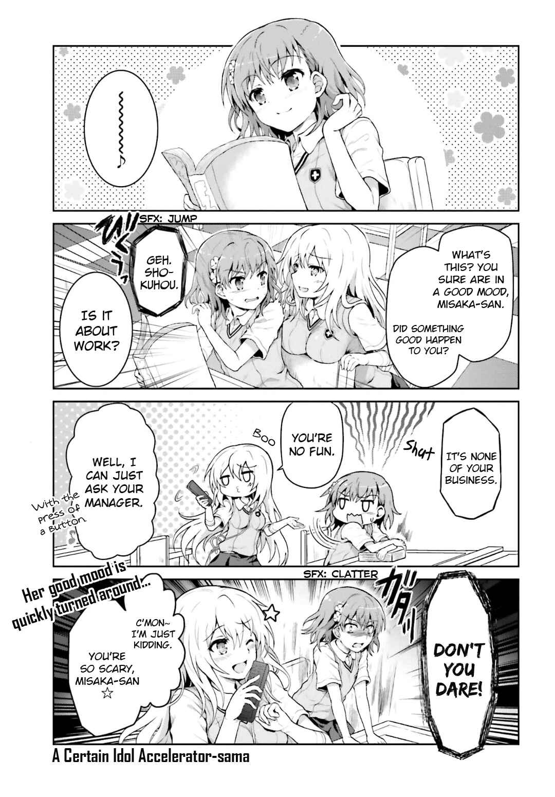 Page 1 Chapter 22 Toaru Idol no Accelerator-sama