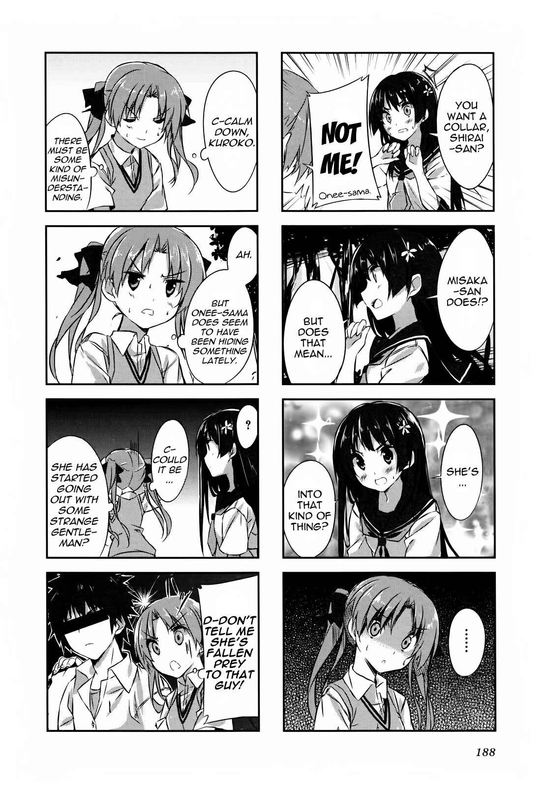 Page 4 Chapter 29 4-koma Koushiki Anthology - Toaru Kagaku no Railgun x Toaru Majutsu no Index