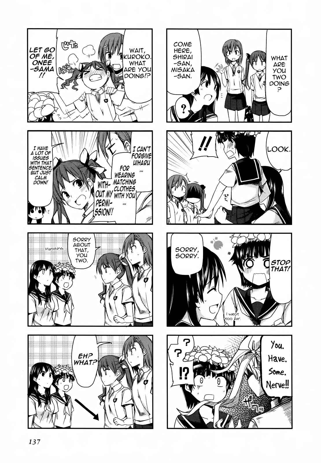 Page 3 Chapter 24 4-koma Koushiki Anthology - Toaru Kagaku no Railgun x Toaru Majutsu no Index