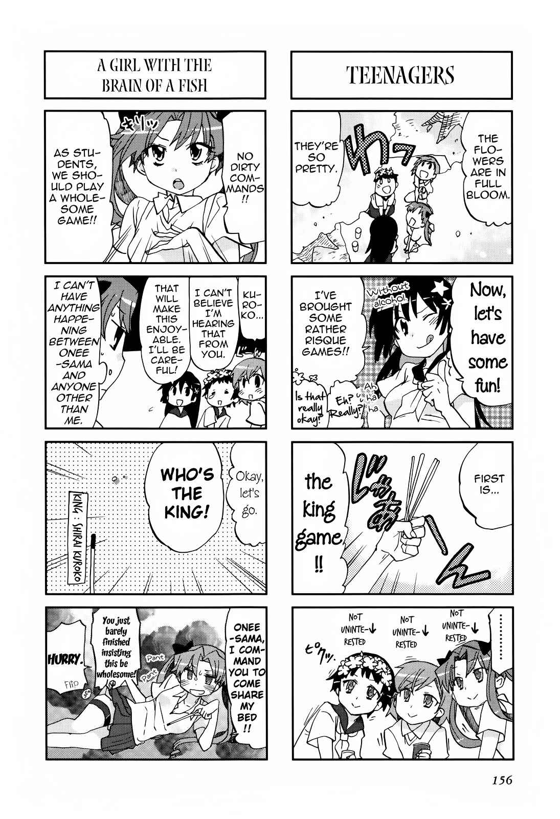 Page 4 Chapter 19 4-koma Koushiki Anthology - Toaru Kagaku no Railgun x Toaru Majutsu no Index