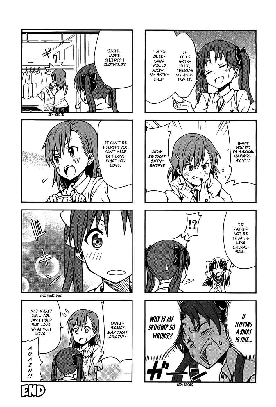 Page 10 Chapter 16 4-koma Koushiki Anthology - Toaru Kagaku no Railgun x Toaru Majutsu no Index
