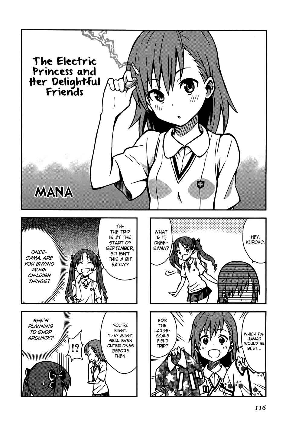 Page 3 Chapter 16 4-koma Koushiki Anthology - Toaru Kagaku no Railgun x Toaru Majutsu no Index