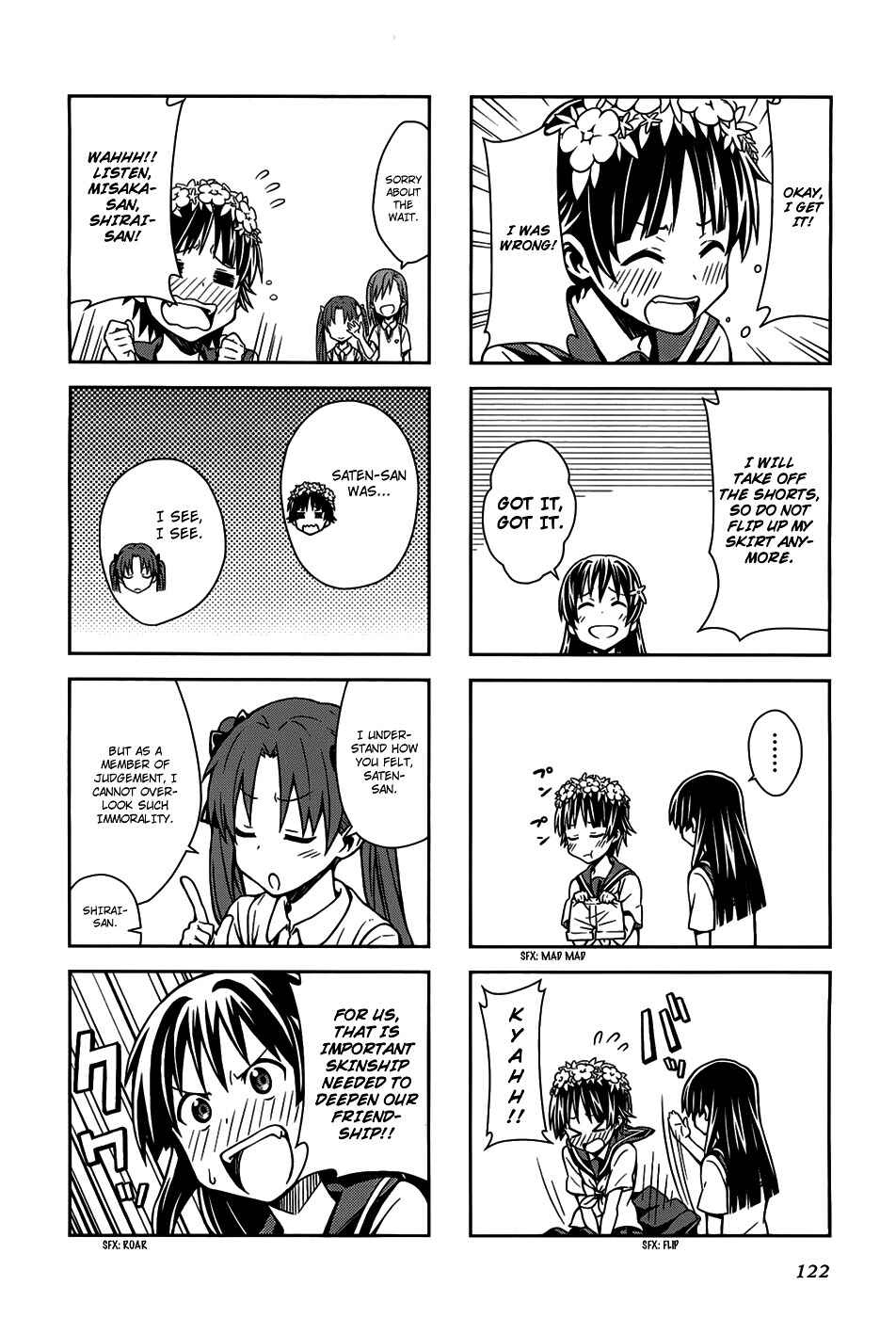 Page 9 Chapter 16 4-koma Koushiki Anthology - Toaru Kagaku no Railgun x Toaru Majutsu no Index