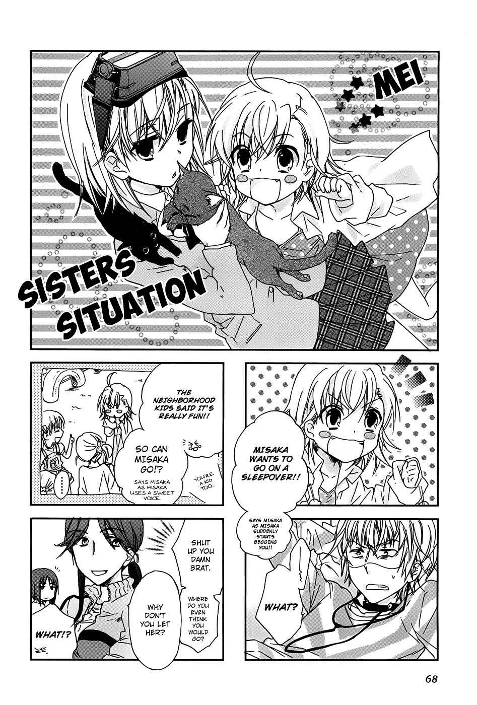 Page 3 Chapter 10 4-koma Koushiki Anthology - Toaru Kagaku no Railgun x Toaru Majutsu no Index
