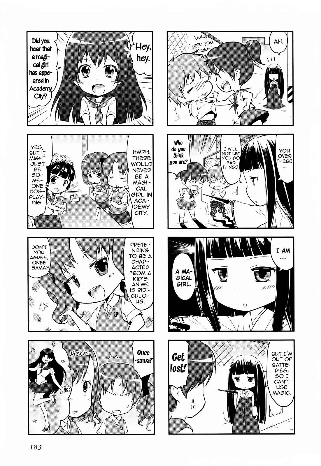 Page 7 Chapter 25 4-koma Koushiki Anthology - Toaru Kagaku no Railgun x Toaru Majutsu no Index