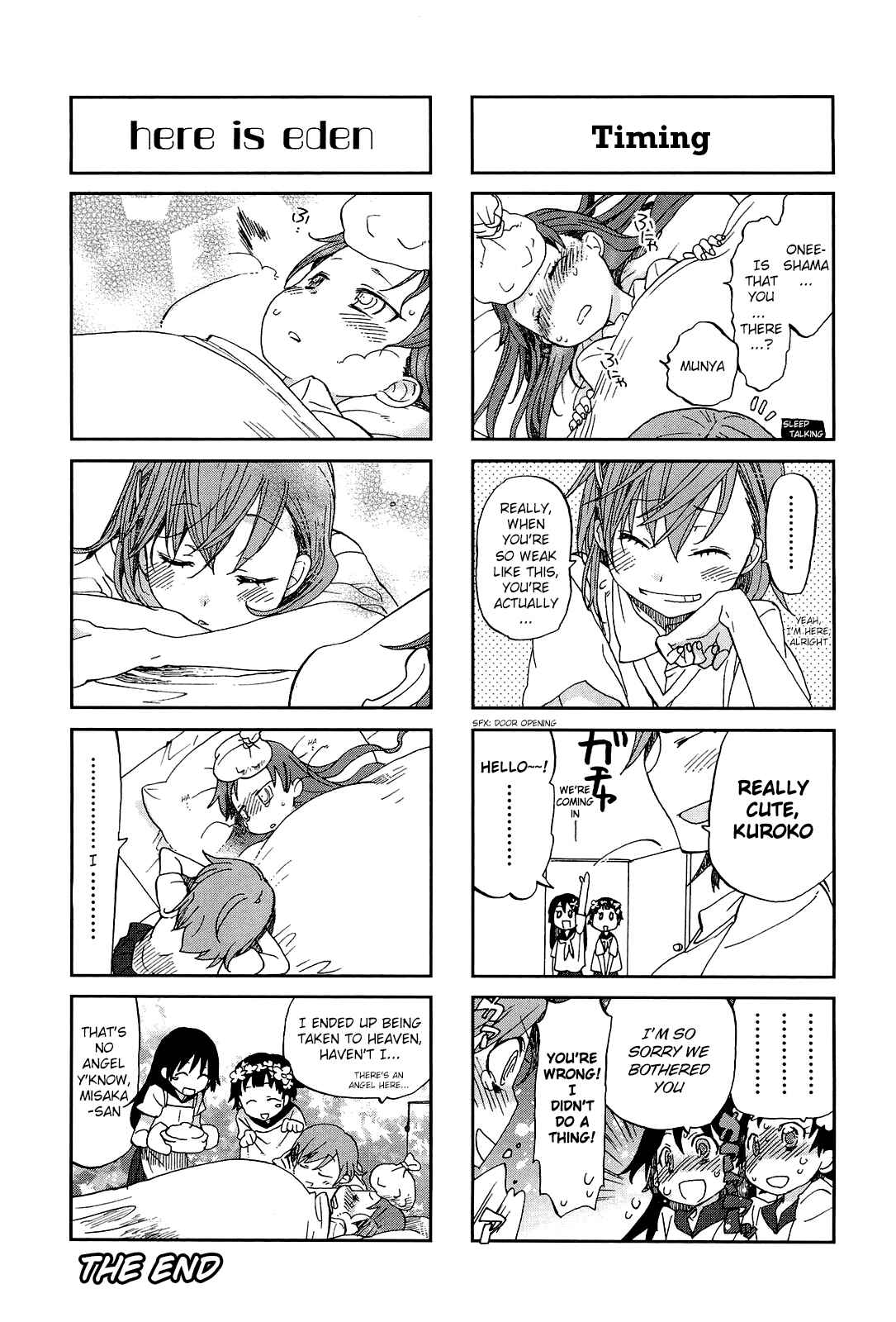 Page 9 Chapter 3 4-koma Koushiki Anthology - Toaru Kagaku no Railgun x Toaru Majutsu no Index