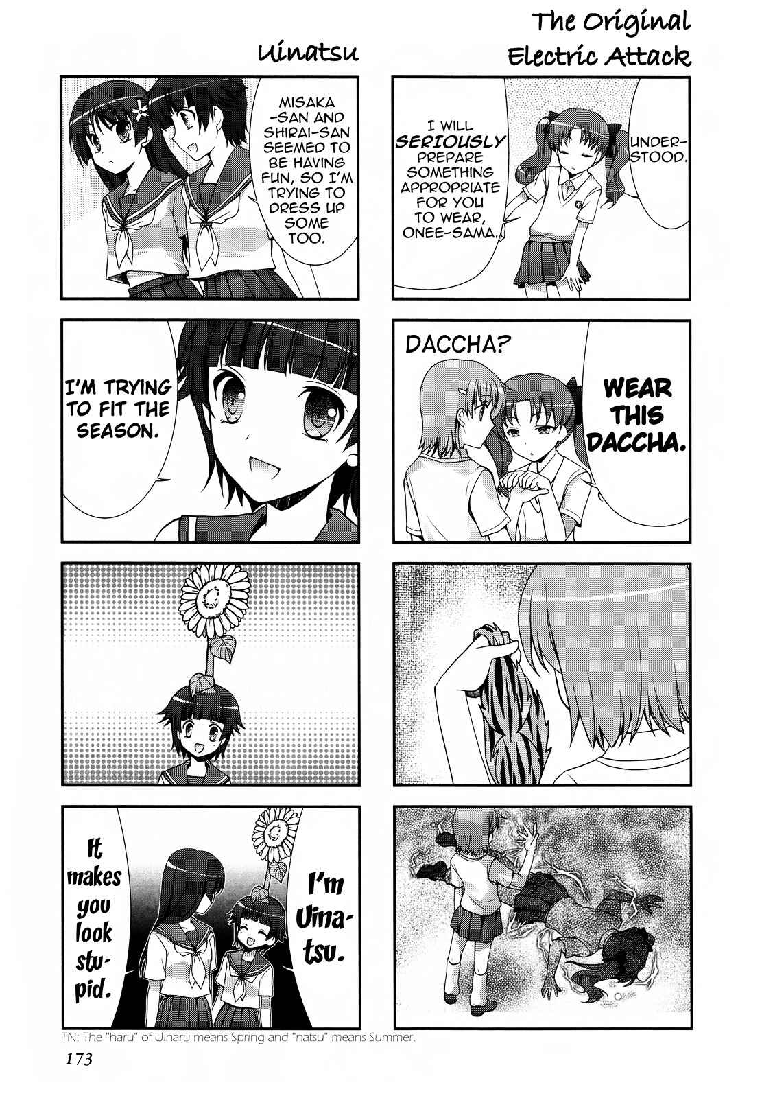 Page 6 Chapter 20 4-koma Koushiki Anthology - Toaru Kagaku no Railgun x Toaru Majutsu no Index