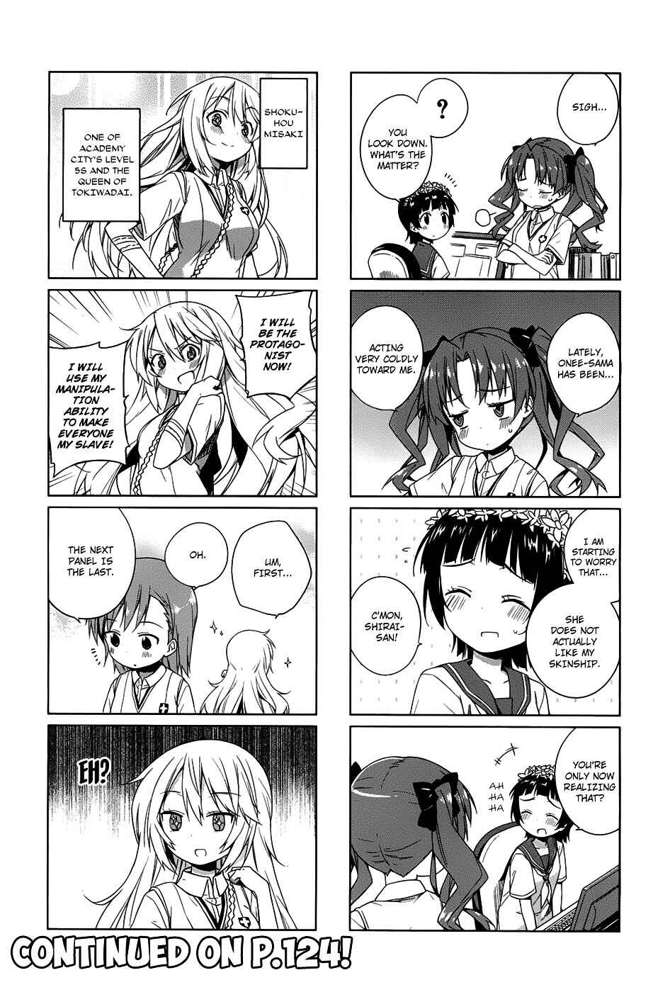 Page 6 Chapter 7 4-koma Koushiki Anthology - Toaru Kagaku no Railgun x Toaru Majutsu no Index