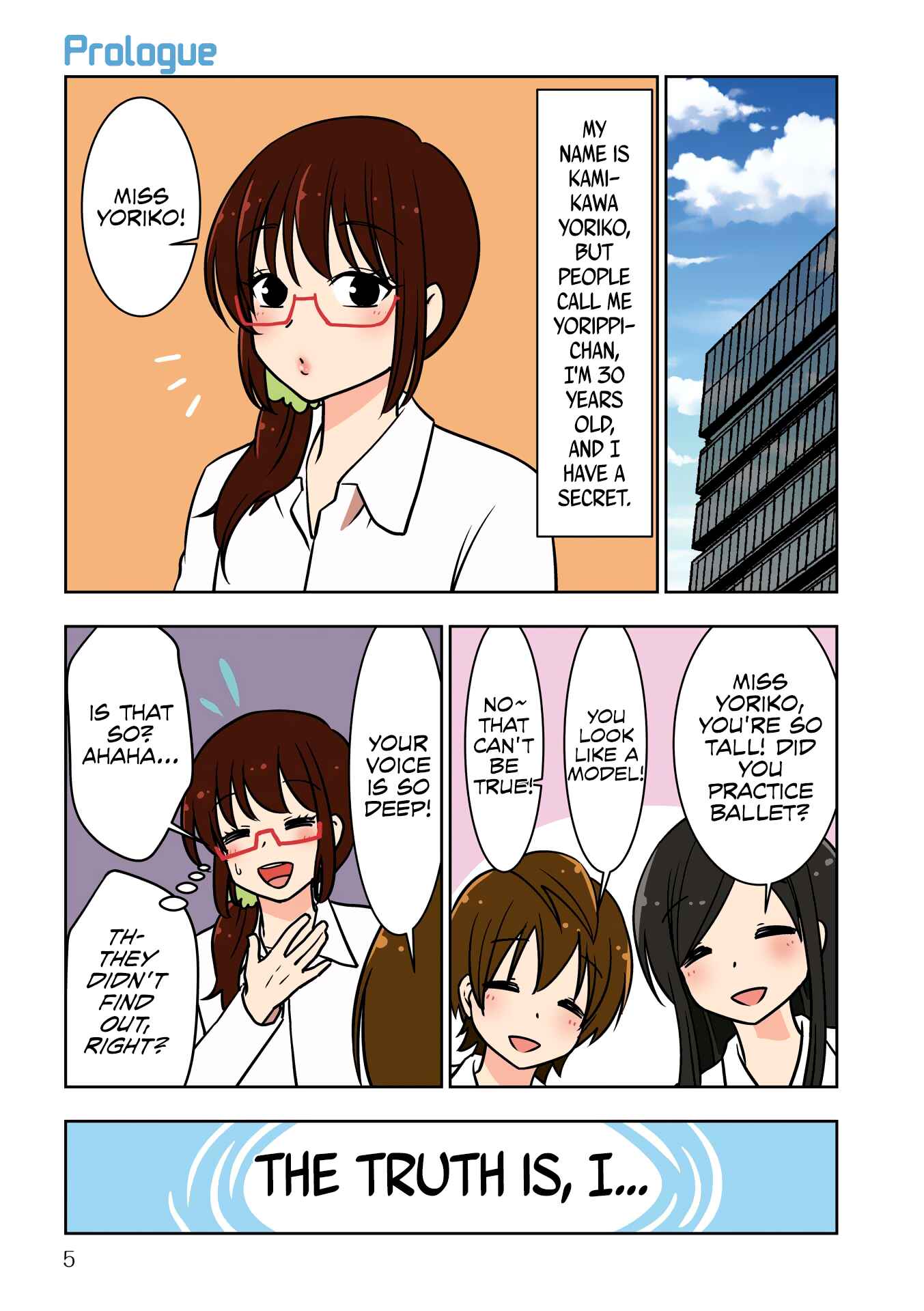Page 5 Chapter 0 Sayonara Chinchin Welcome Manman (OL ni Naritakute Seibetsu Tekigo Shujutsu shimashita)