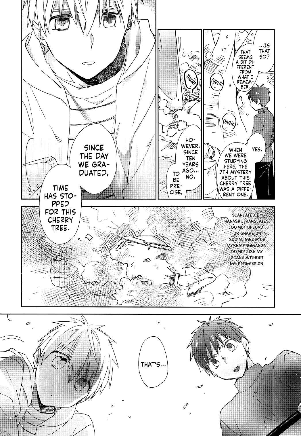 Page 10 Chapter Unknown_0af1 Kuroko no Basket - Sakurasaku Jinx (Doujinshi)