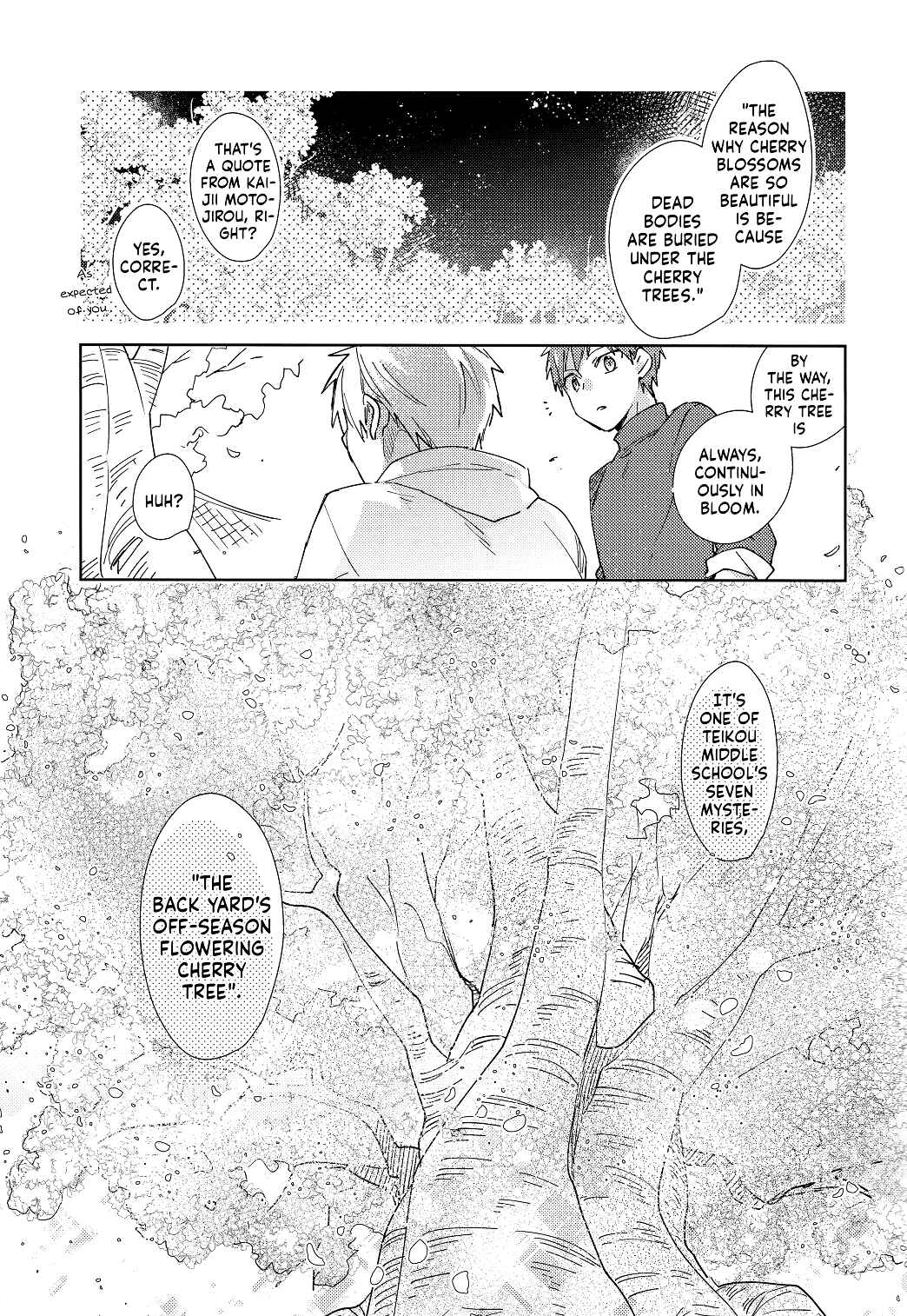 Page 9 Chapter Unknown_0af1 Kuroko no Basket - Sakurasaku Jinx (Doujinshi)