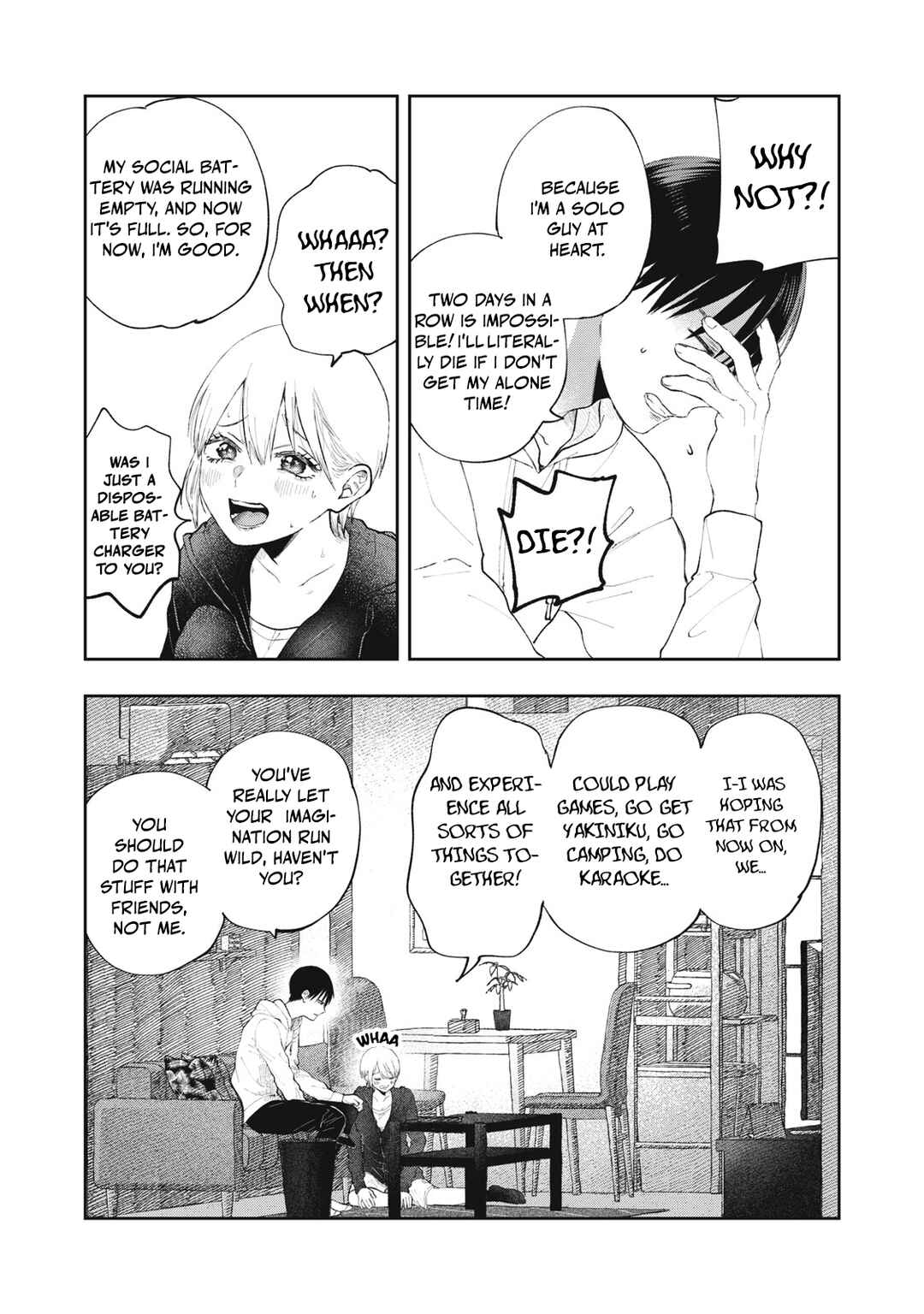 Page 28 Chapter 1 Solo-fessional: Solo Katsu Danshi to Bocchi Joshi no Koubousen