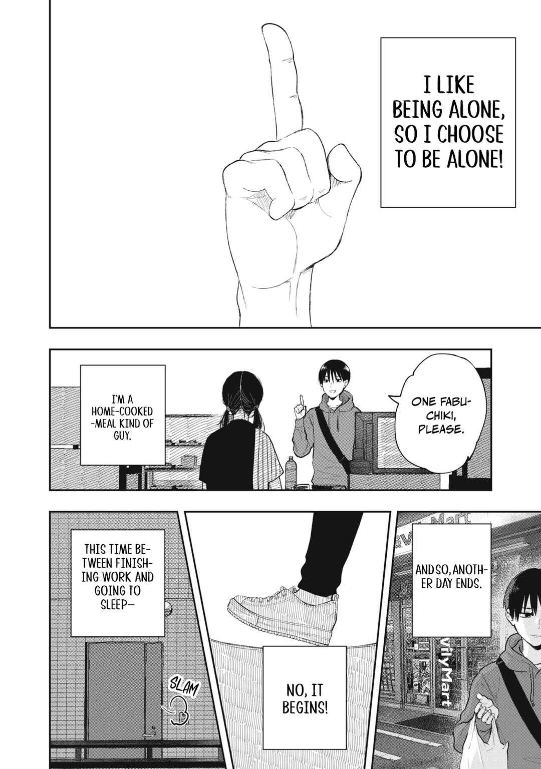 Page 7 Chapter 1 Solo-fessional: Solo Katsu Danshi to Bocchi Joshi no Koubousen