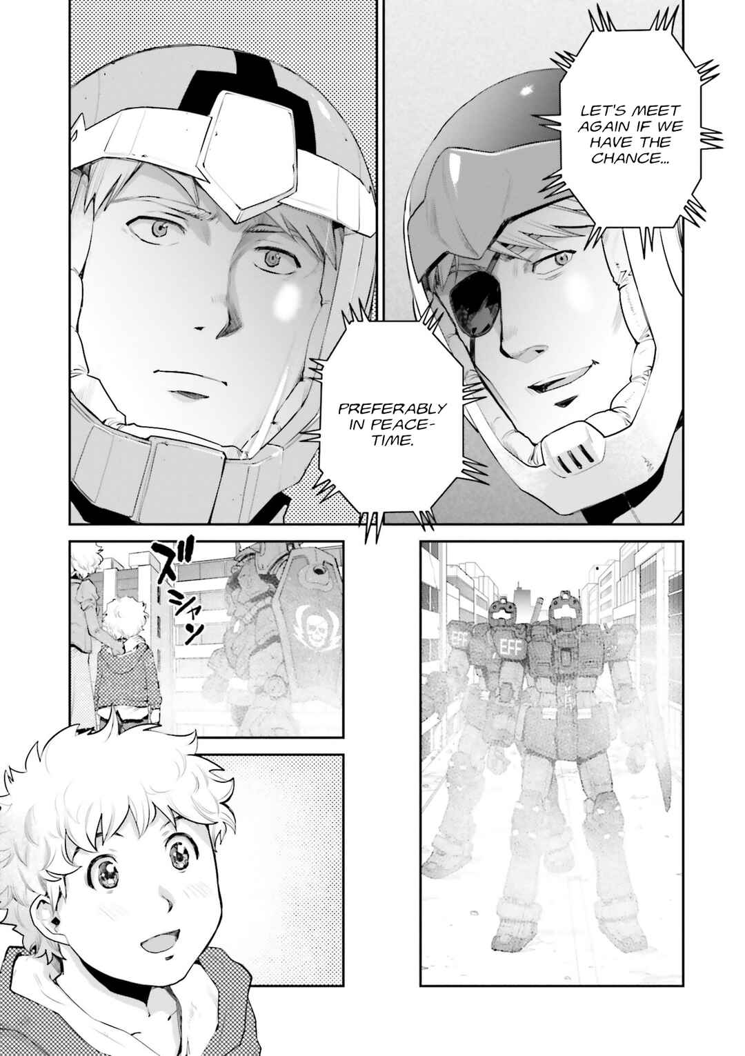 Page 38 Chapter 5 Mobile Suit Gundam Ground Zero - Rise from the Ashes
