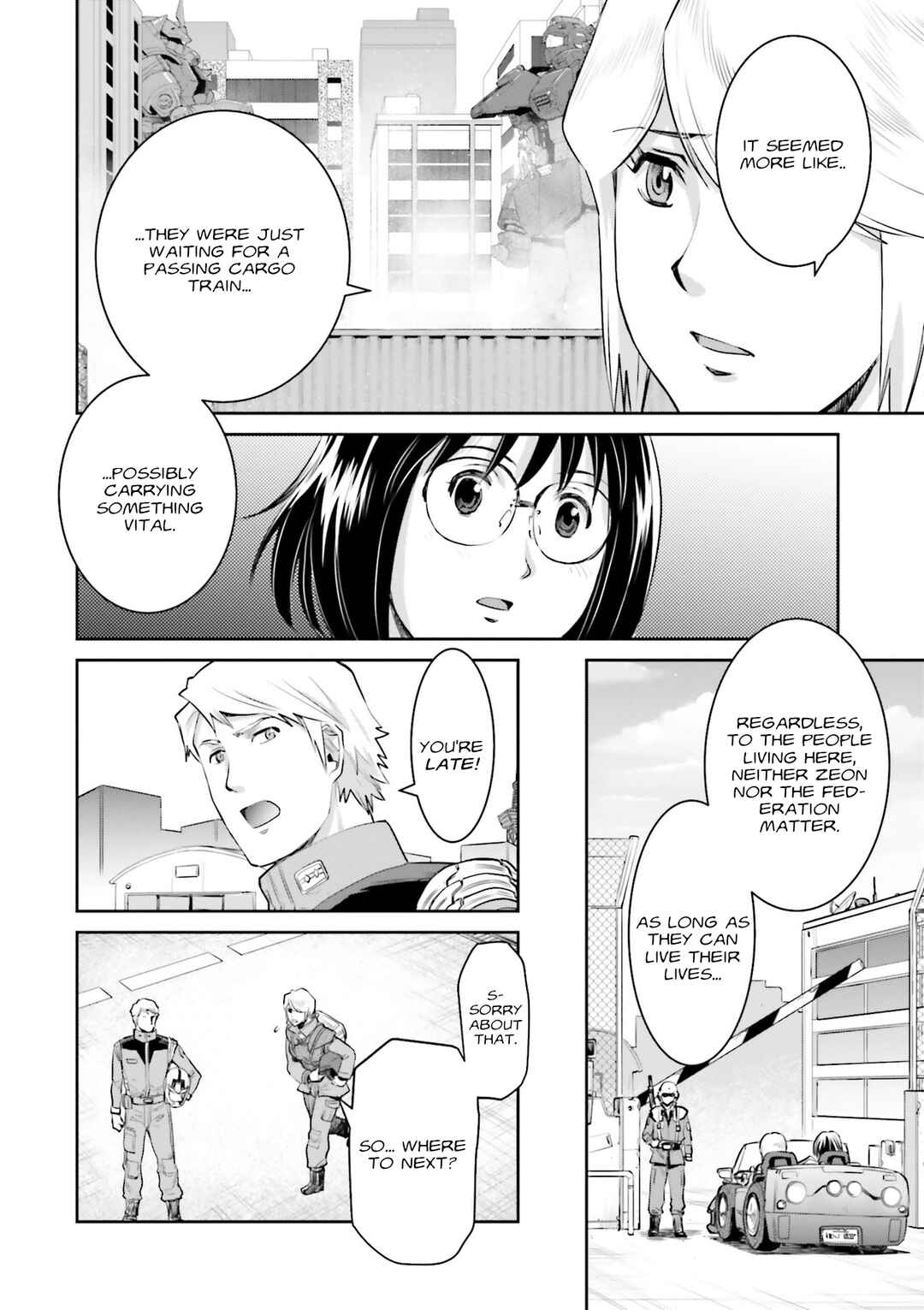 Page 7 Chapter 6 Mobile Suit Gundam Ground Zero - Rise from the Ashes