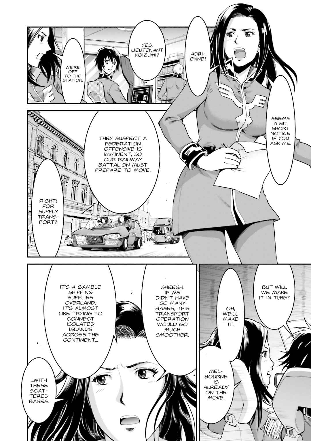 Page 12 Chapter 3 Mobile Suit Gundam Ground Zero - Rise from the Ashes
