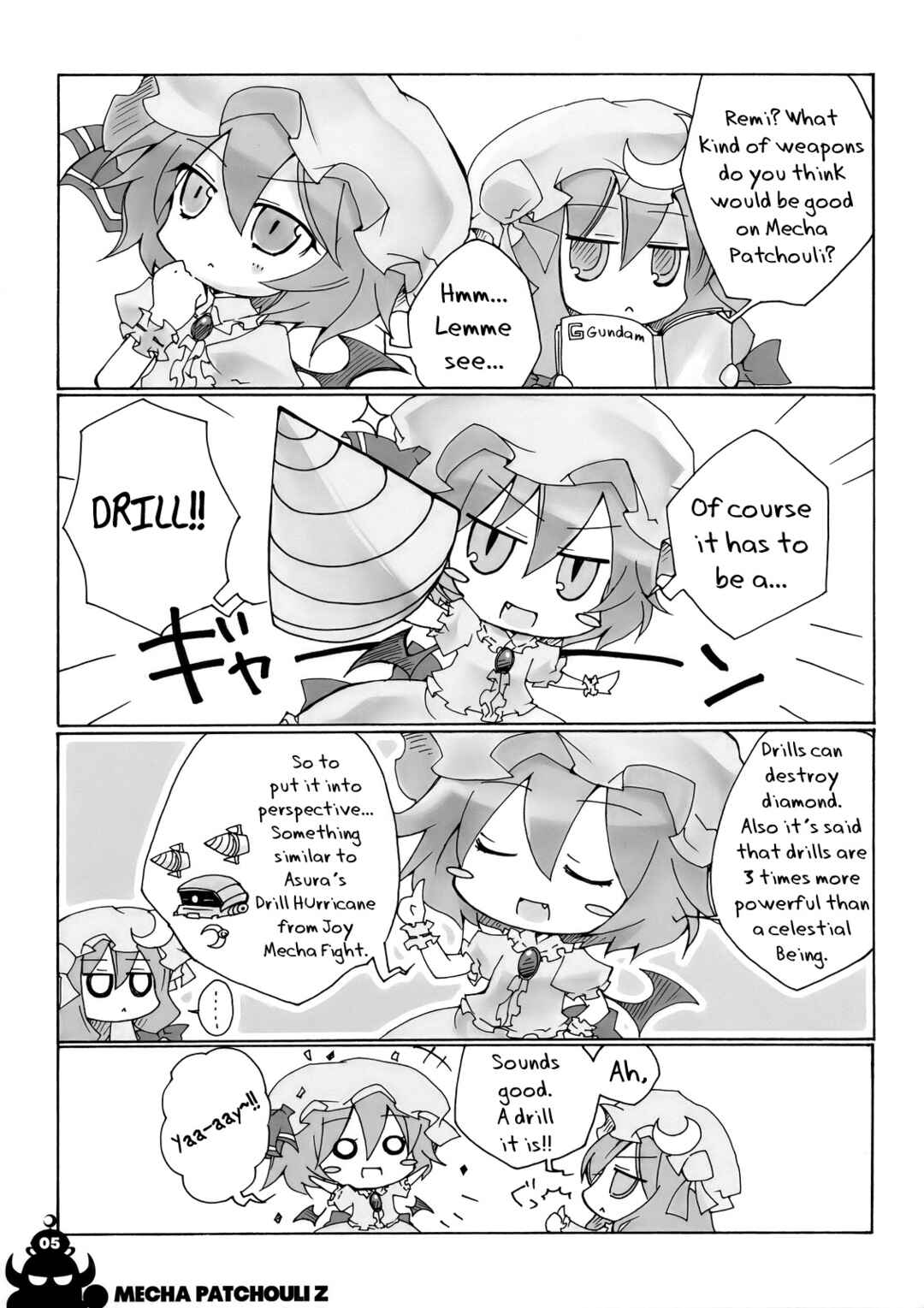 Page 7 Chapter Unknown_7e80 Touhou - Mecha Patchouli Z (Doujinshi)
