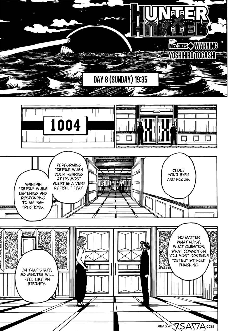 Page 1 Chapter 385 HUNTER x HUNTER