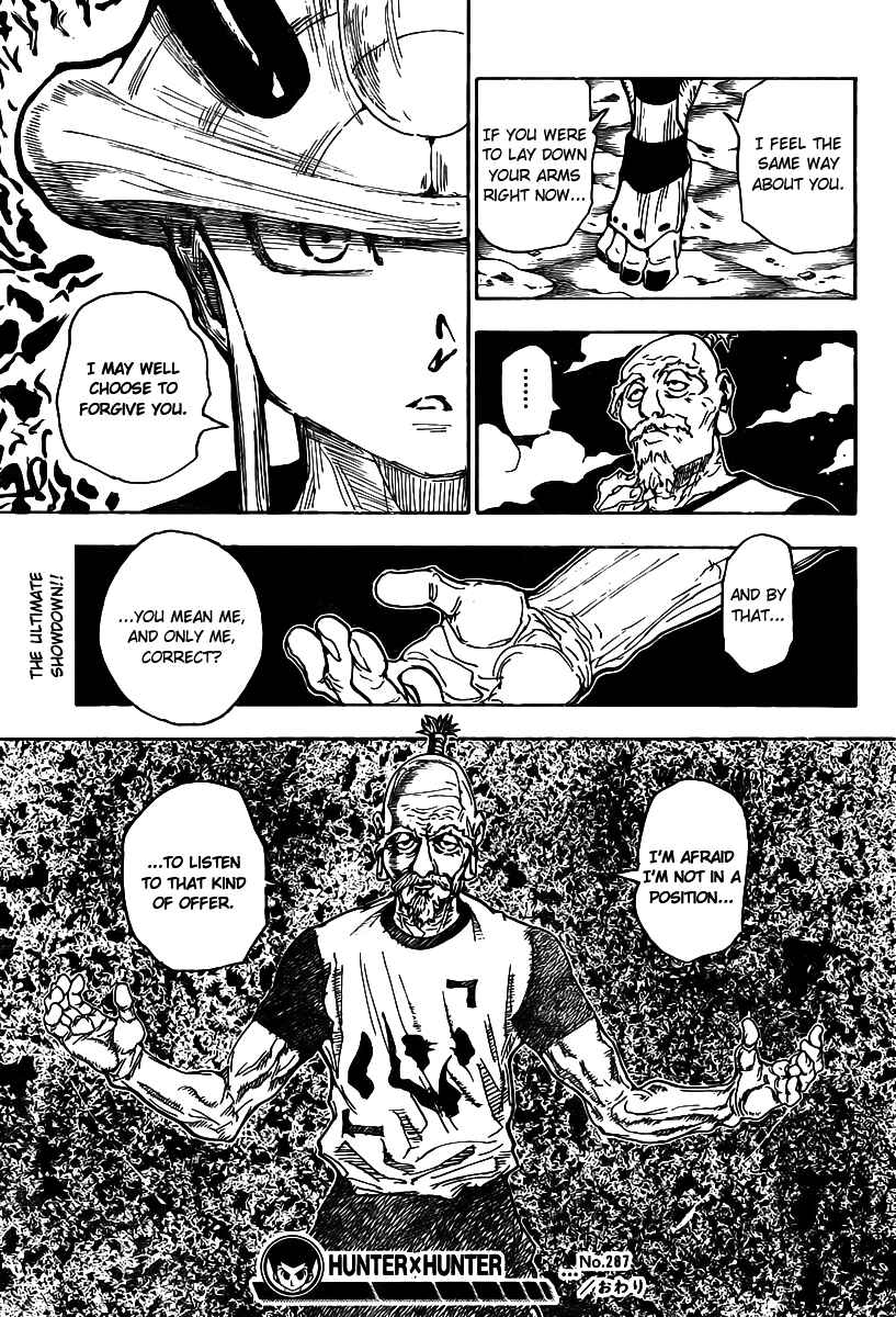 Page 17 Chapter 287 HUNTER x HUNTER