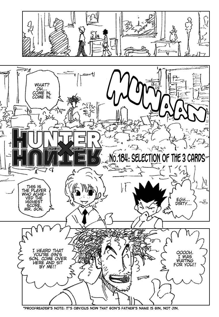 Page 1 Chapter 184 HUNTER x HUNTER
