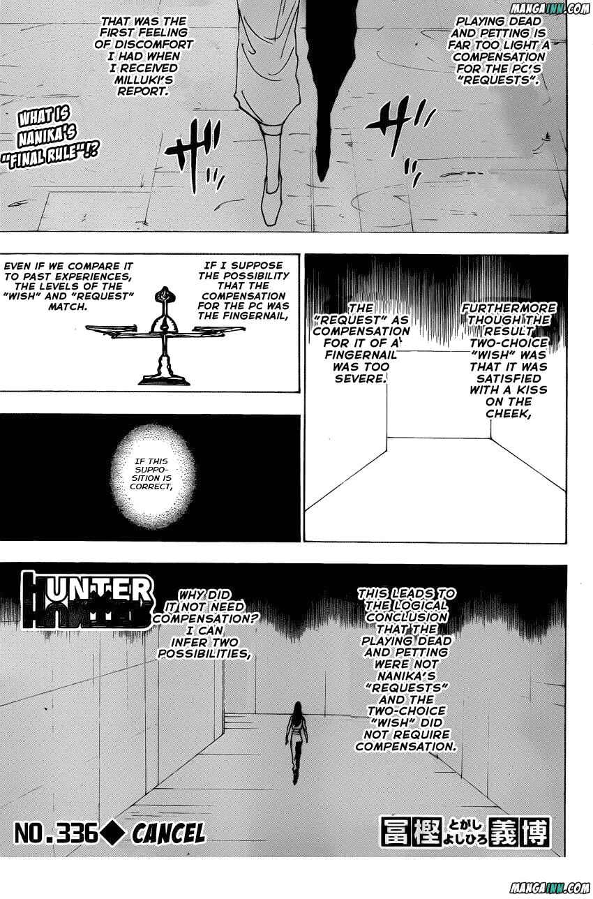 Page 1 Chapter 336 HUNTER x HUNTER
