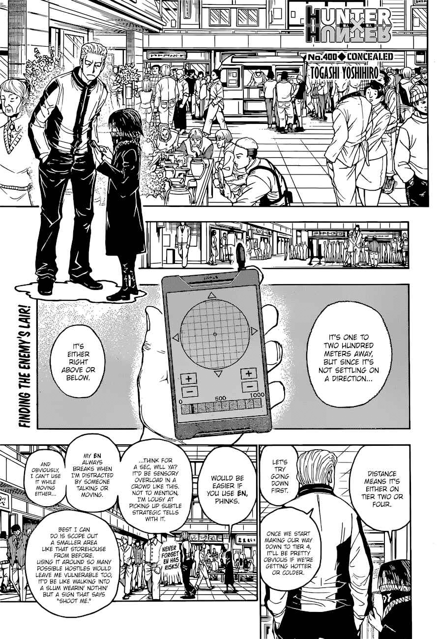 Page 3 Chapter 400 HUNTER x HUNTER