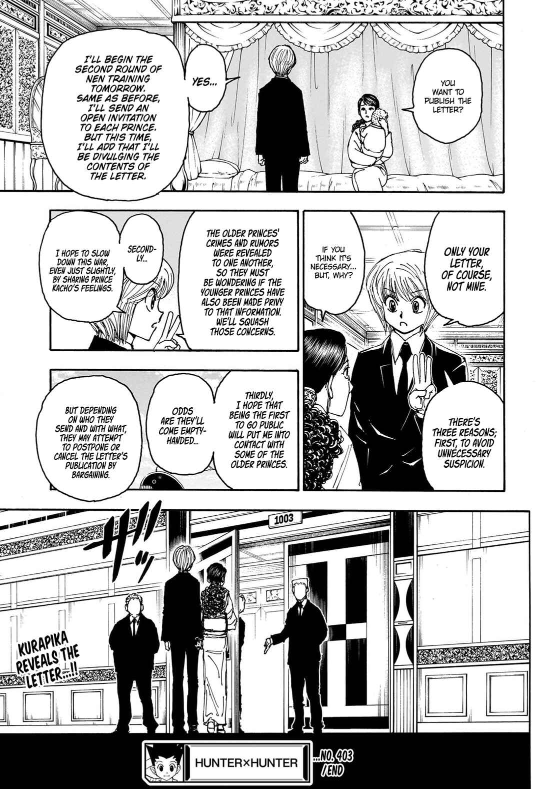 Page 20 Chapter 403 HUNTER x HUNTER