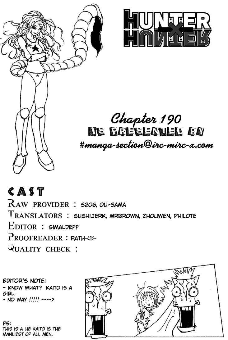 Page 16 Chapter 190 HUNTER x HUNTER
