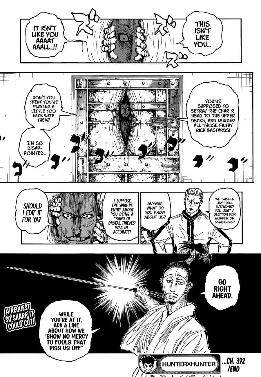 Page 20 Chapter 392 HUNTER x HUNTER
