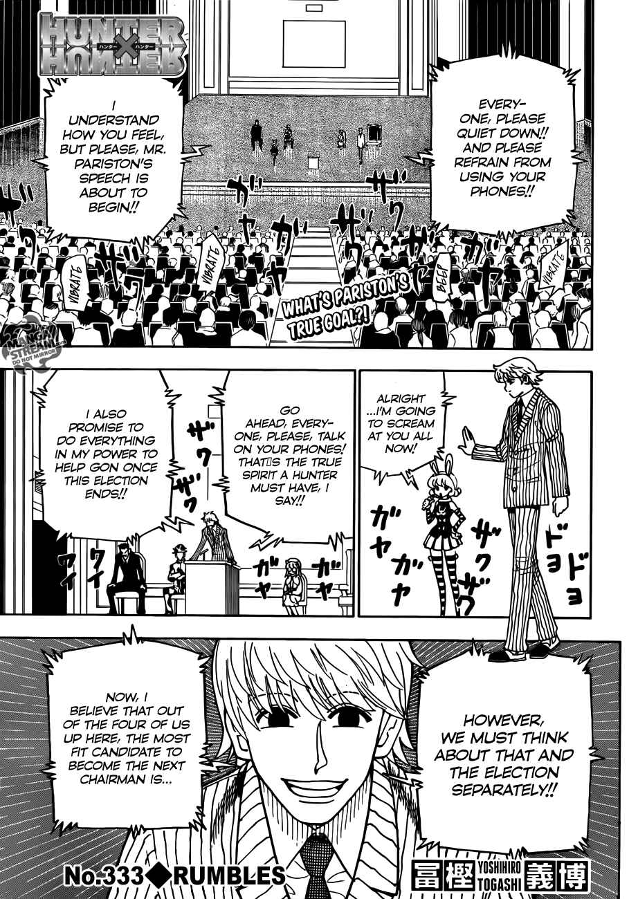 Page 1 Chapter 333 HUNTER x HUNTER