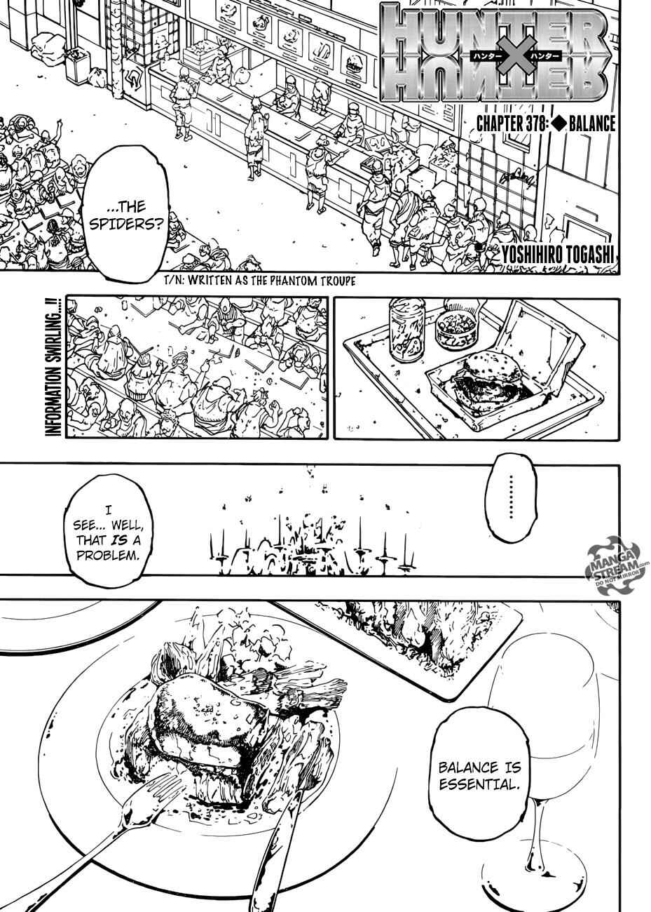 Page 1 Chapter 378 HUNTER x HUNTER
