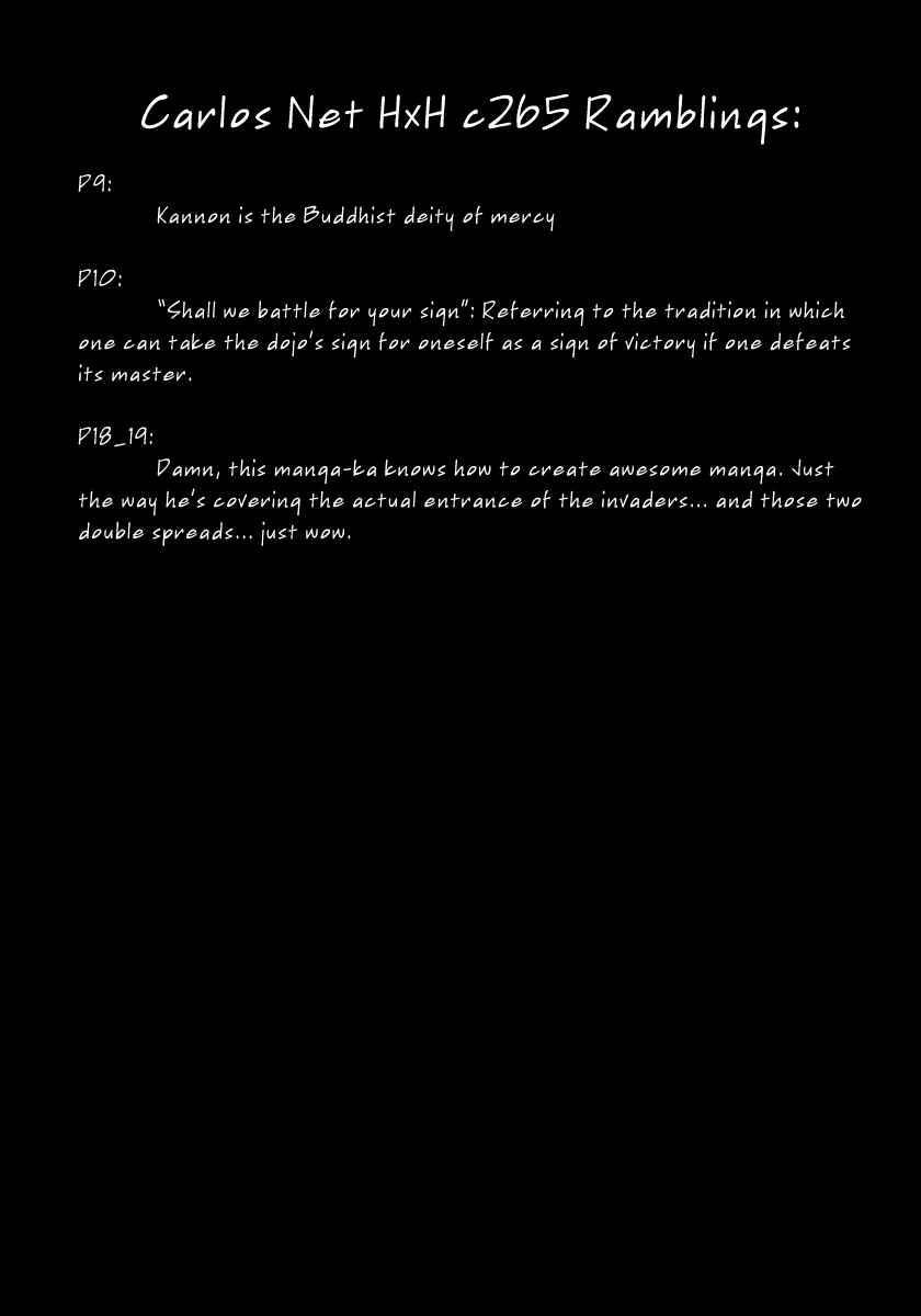 Page 18 Chapter 265 HUNTER x HUNTER