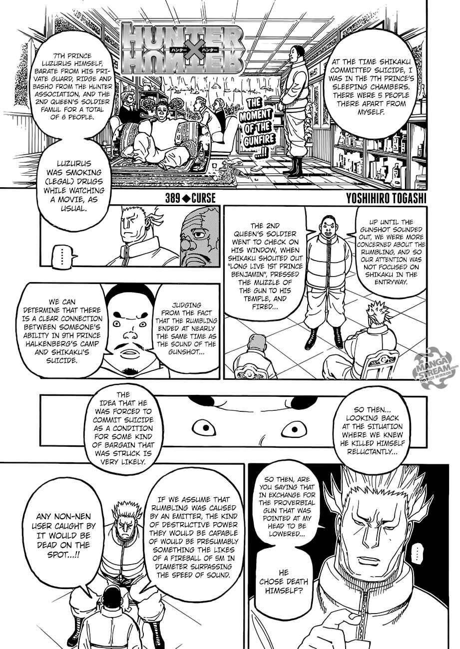 Page 1 Chapter 389 HUNTER x HUNTER