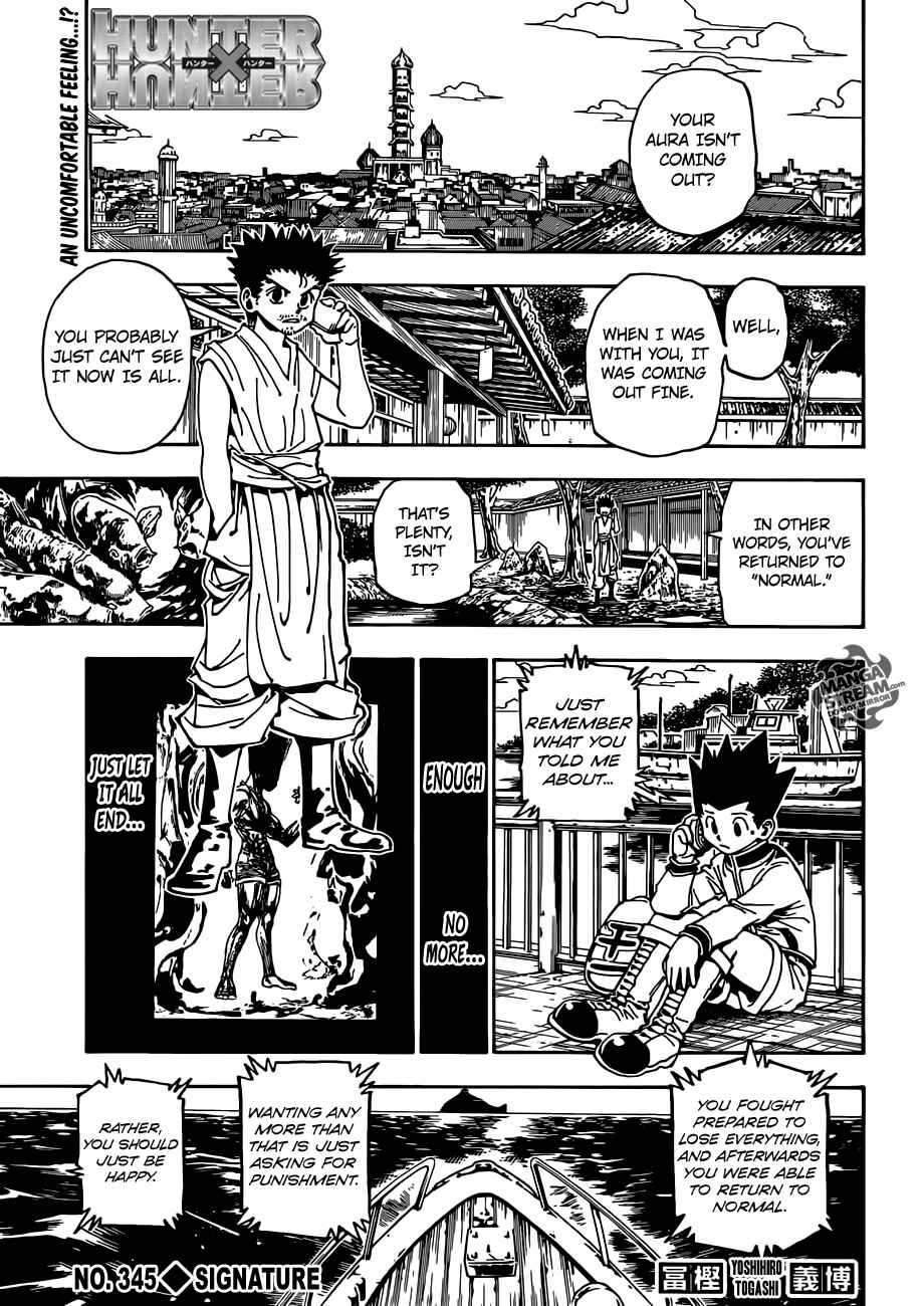 Page 1 Chapter 345 HUNTER x HUNTER