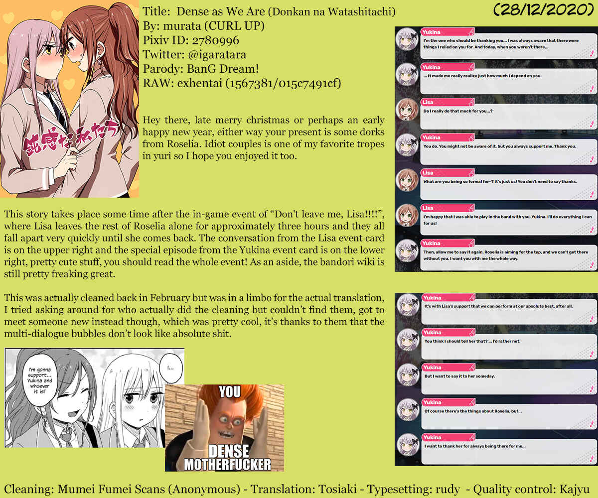 Page 35 Chapter Unknown_be3b BanG Dream! - Dense As We Are (Doujinshi)